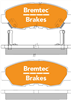 PRO-LINE BRAKE PADS SET HONDA ACCORD 2.0, 2.2 2002-10 BT015PRO