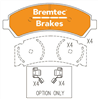 TRADE-LINE BRAKE PADS SET CHEVROLET BLAZER 1998-03 BT030TS