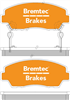 TRADELINE BRAKE PAD SET FRONT MAZDA B SERIES COURIER RAIDER BT085TS