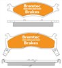 PRO-LINE BRAKE PADS SET KIA SPORTAGE 4WD 1996-99 BT1002PRO