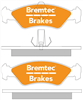 TRADE-LINE BRAKE PADS SET FORD KA 1.3 HATCHBACK 1999-01 BT1034TS