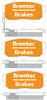 TRADE-LINE BRAKE PADS SET PEUGEOT 306 GIRLING 4 SENSORS BT1039TS