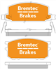 TRADE-LINE BRAKE PADS SET SUBARU LEONE 1600 2WD, 4WD BT1046TS