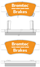 PRO-LINE BRAKE PADS SET HONDA CRV III 2.0, 2.4 (BOSCH) BT1103PRO