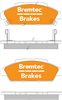 TRADE-LINE BRAKE PADS SET HONDA ACCORD 1.8, 2.0, 2.2 BT112TS