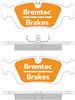 TRADE-LINE BRAKE PADS SET BMW 3 SERIES 318i (E36) BT121TS