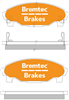 TRADE-LINE BRAKE PADS SET DAIHATSU CHARADE 1993-96 BT1220TS