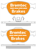 TRADE-LINE BRAKE PADS SET FORD FOCUS II 2.0L 2003- BT1293TS