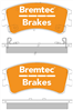 PRO-LINE BRAKE PADS SET MAZDA 6 GY 2.3 2002-05 BT1368PRO