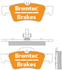 TRADELINE BRAKE PAD SET REAR MERCEDES E-CLASS W211 S211 ATE BT1397TS