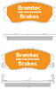 4WD BRAKE PADS SET HOLDEN CAPTIVA 2.4 2006- BT1439E