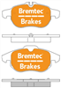 TRADE-LINE BRAKE PADS SET HOLDEN VECTRA ZC 2003- BT1567TS