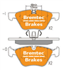 PRO-LINE BRAKE PADS SET JAGUAR F-TYPE 5.0L 2012- BT1615PRO