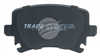 TRADELINE BRAKE PAD SET REAR VOLKSWAGON GOLF MKV 2005- BT1660TS