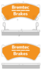 TRADE-LINE BRAKE PADS SET SUZUKI BALENO 1.8L 1997- BT1668TS