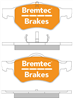 TRADE-LINE BRAKE PADS SET CHRYSLER VOYAGER III 2000- ATE BT1691TS