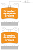 EURO-LINE BRAKE PADS SET PEUGEOT 406 2.1 TDi 1998- BT1712ELC