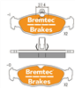 EURO-LINE BRAKE PADS SET JAGUAR XK8 Coupe (QEV) 4.0L BT17531ELC