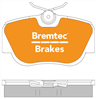 TRADE-LINE BRAKE PADS SET MERCEDES W201 C-CLASS 1982-87 BT1812TS