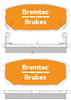 4WD BRAKE PADS SET KIA SORENTO 2.5D, 3.3V6 BT1900E