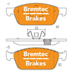 PRO-LINE BRAKE PADS SET FORD KUGA II 2.0TDCI 4WD 2013- BT19040PRO