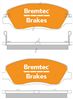 4WD BRAKE PADS SET SSANGYONG KORANDO 2.0 e-Xdi BT1934E