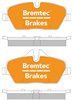 TRADE-LINE BRAKE PADS SET BMW 1 SERIES 120i (E87) 2004- BT1941TS