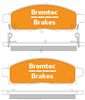 TRADE-LINE BRAKE PAD FRONT SET TRITON CHALLENGER FIAT FULLBAC BT1944TS