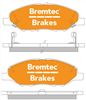 TRADE-LINE BRAKE PAD FRONT SET TIIDA BLUEBIRD CUBE MICRA NOTE BT1960TS