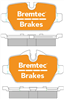 PRO-LINE BRAKE PADS SET BMW 1 SERIES 120i (E87) 2004- BT1965PRO