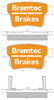 TRADELINE BRAKE PAD SET REAR MONDEO PERSONA SATRIA GEN2 BT1971TS