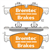 EURO-LINE HD FRONT BRAKE PADS SET MERCEDES ML350 (W166) AMG BT19811ELH