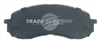 TRADELINE BRAKE PAD SET FRONT SUBARU IMPREZA & HYBRID 2011- BT1981TS