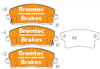 PRO-LINE BRAKE PADS SET PROTON EXORA 1.6L 2011- BT19910PRO