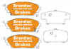 PRO-LINE BRAKE PADS SET MAZDA 3 (BM) 2.0L 2014- BT20070PRO