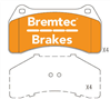 EURO-LINE BRAKE PADS SET JAGUAR S-TYPE (CCX) BREMBO BT2036ELC