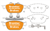 EURO-LINE BRAKE PADS SET AUDI A8 (4H) 3.0TDi 2013- BT20400ELC