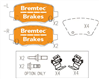 PRO-LINE BRAKE PADS SET JEEP CHEROKEE (KL) 3.2V6 4X4 BT21120PRO