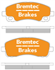 BRAKE PAD SET MITSUBISHI CANTER 2.0, 2.8, 3. BT2135E