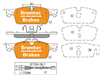 EURO-LINE BRAKE PADS SET PEUGEOT 508 1.6 Hdi 2010- BT21410ELC