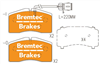 EURO-LINE HD BRAKE PADS SET AUDI S8 (4D) 4.1L QUATTRO BT21440ELH