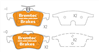 EURO-LINE BRAKE PADS SET PEUGEOT 508 1.6 GTHDi 2011- BT21610ELC