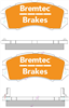 4WD BRAKE PADS SET SUBARU IMPREZA GC 1993-97 BT216E