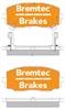 TRADELINE BRAKE PAD SET FRONT HYUNDAI i20 1.2 (WO/ESP) 2008- BT2174TS