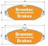 PRO-LINE BRAKE PADS SET MERCEDES C-CLASS (W205) C200 BT22060PRO