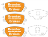 EURO-LINE BRAKE PADS SET FIAT 500X 1.4L 2015- BT22140ELC