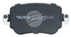 EURO-LINE BRAKE PADS SET VW GOLF VII (5G1, BE1) 2.0TDI BT22340ELC