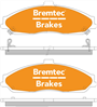 4WD BRAKE PADS SET FORD FALCON BA (C5 CALIPER) BT224E