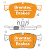 EURO-LINE HD BRAKE PADS SET JAGUAR XF (X260) 3.0D 2015- BT22780ELH