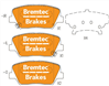 EURO-LINE BRAKE PADS SET RENAULT FLUENCE (L38C_) 2.0L BT2314ELC